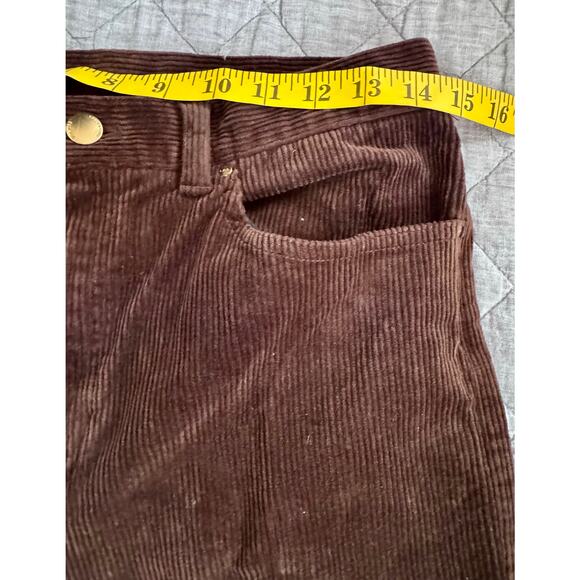 VTG Ralph Lauren Brown Corduroy Jeans Women 10 P Preppy Old Money - Picture 4 of 7